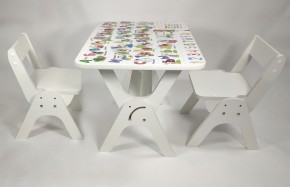 Детский растущий стол-парта и два стула Я САМ "Умка-Дуо" (Алфавит) в Набережных Челнах - naberezhnye-chelny.mebel-74.com | фото