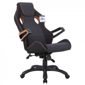 Кресло компьютерное BRABIX Techno Pro GM-003 (ткань черное/серое, вставки оранжевые) 531813 в Набережных Челнах - naberezhnye-chelny.mebel-74.com | фото